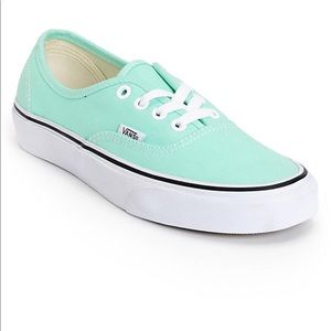 Vans Mint Green Authentic Sneakers
